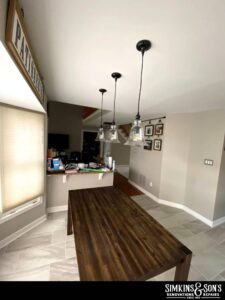 Moorestown Handyman Services Drywall Repair and Light Fixture Installation
